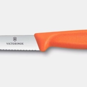 Cutit pentru decojit Victorinox Swiss Classic Paring Knife, lama 10cm, maner portocaliu Polipropilena - 6.7739.C1