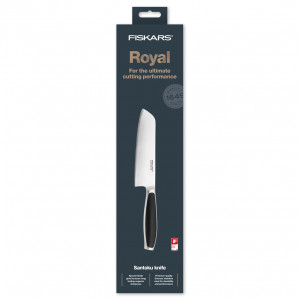 Cutit Santoku Fiskars Royal, 17 cm - Img 2