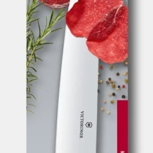 Cutit Victorinox Swiss Modern Chef Knife, lama 22cm, Red 6.9016.221B - Img 4