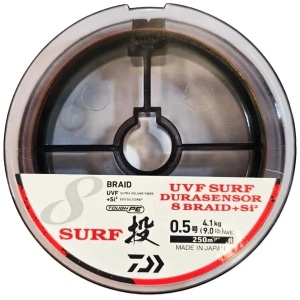 Fir Textil Daiwa UVF Surf Dura Sensor 5Colors X8 0.12mm 250m