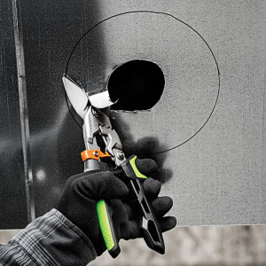 FISKARS Foarfeca pentru tabla Fiskars PowerGear, cotita pe dreapta - 1027210 - Img 2