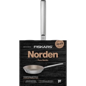 FISKARS Tigaie din otel inoxidabil, antiaderenta, Fiskars Norden, Ø 24 cm - 1067631