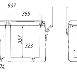 Frigider auto cu compresor, 75 litri, 230V/24V/12V, până la -20°C – APP ICE BOX DUO - Img 3