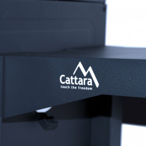 Gratar pe carbuni, Cattara Royal Grande 3XL, 84 x 42cm, mobil, capac, 2 tavi carbune - TT13047 - Img 8