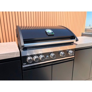 Gratar pe gaz cu 6 arzatoare (5 inox si 1 infrarosu), incastrabil, grile si plita fonta, Grandhall Grandpro Maxim G5 - K05000387A - Img 14