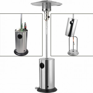 Incalzitor de terasa din inox tip ciuperca Eco-Plus 8,3 Kw Activa - 13800 3