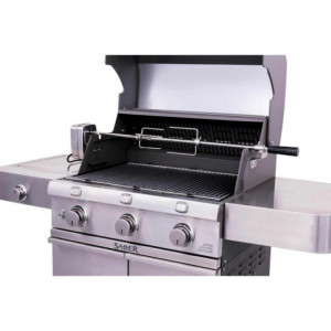 Kit de Rotiserie Premium Char-Broil - 140103 montat pe gratar