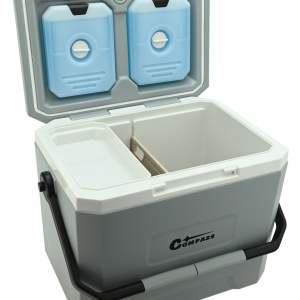 Lada frigorifica pasiva Compass Trip, 16l, 2 compartimente, inlocuitoare de gheata incluse, tavita fructe - TT06519