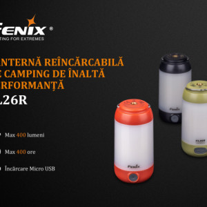 Lanterna camping Fenix CL26R Reincarcabila 400 lumeni 25 metri 4