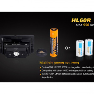 Lanterna frontala Fenix HL60R Raincarcabila 950 lumeni 116 metri 4
