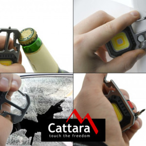 Lanterna multifunctionala LED 600lm Cob cu tripod pliabil Cattara TT13153 - Img 5
