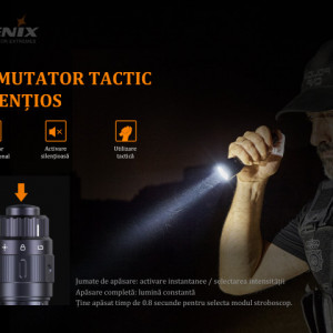Lanterna Tactica Fenix TK11 TAC -1600 Lumeni - 335 Metri - ADV-431-001 3
