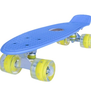 Penny board Mad Cruiser cu roti LED ABEC 7-albastru - Img 3