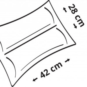 Perna autogonflabila 42x28x12cm Cattara - albastra - TT13319 - Img 3