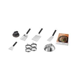 Set 10 piese pentru plancha din otel inoxidabil si plastic Enders - 8776