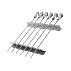 Set 6 tepuse metalice pentru gatit kebab si frigarui la gratar Enders - 8802