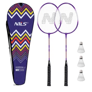 Set badminton Nils NRZ2053 2 rachete, 3 fluturasi, 1 husa de protectie - Img 5