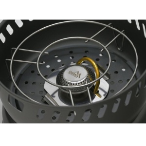 Set pentru gatit in camping 9 piese Cattara Trek, aragaz 7.5KW, piezo, 2 oale, tigaie, capac, maner, husa textila - TT13610 - Img 6