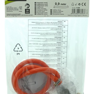 Set regulator de gaz 30mbar cu furtun 0.9m Cattara, EN16129 - TT13606 - Img 5