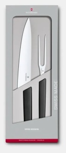 Set Victorinox Swiss Modern Carving Knives, 2 piese, Black 6.9093.21G