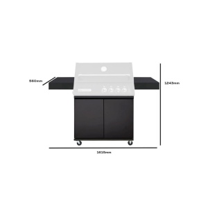 Stand pentru gratar, negru Crossray - TCX4PL(B)-TROLLY - Img 2