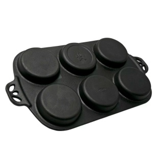 Tava din fonta pentru copt briose 40 x 23 x 2,5 cm Camp Chef - CC-CIGT6 - Img 3
