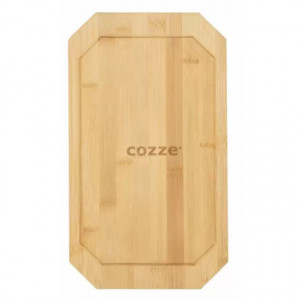 Tava reversibila din fonta cu suport din lemn pentru servire Cozze 16,5 x 33 cm - 90326 3