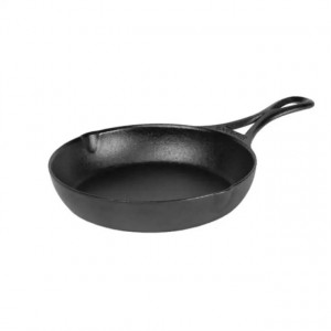 Tigaie adanca rotunda din fonta cu maner Lodge Blacklock triplu asezonata 18 cm L-BL63SK 6