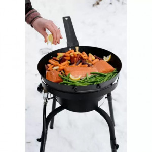 Tigaie adanca rotunda din otel carbon Lumberjack cu maner 50 cm Camp Chef - CC-SLJ20 4