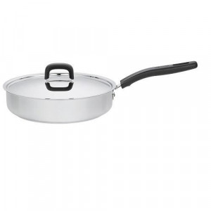 Tigaie cu capac Fiskars Functional Form, Ø 24 cm, otel inoxidabil - 855324