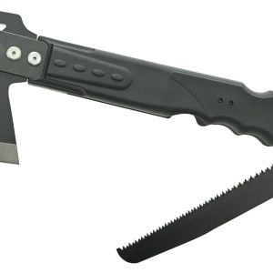 Topor cu fierastrau Cattara 4 in 1, teaca solida, fluier, amnar, 36cm - TT13267