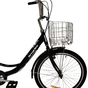 Tricicletă 24" pentru adulți BR CYCLES Pro2008-VB, cadru oțel 16", 7 viteze, frâne V-Brake/tambur, negru - Img 3