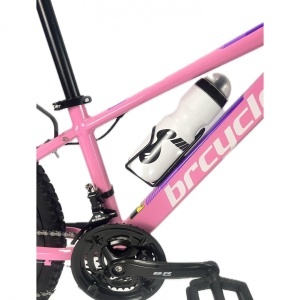 Bicicleta BR Tornado 24", 21 viteze, frane pe disc, cadru din aluminiu 13", manete secventiale, roz - Img 6