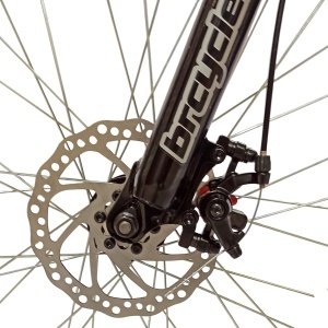 Bicicleta BR Tornado 26", 21 viteze, frane pe disc, cadru din aluminiu 13.5", manete secventiale, roz - Img 6