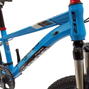 Bicicletă copii BR Inspire 20", 7 viteze, frâne pe disc, cadru oțel 12", manete Revoshift, albastru, varsta 7 - 10 ani - Img 11