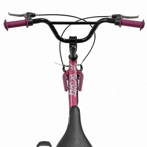 Bicicletă copii BR Neptune 20", cadru oțel, roz, varsta 7 - 10 ani - Img 2