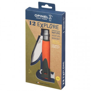 Briceag Opinel N°12 Inox Outdoor Explore Portocaliu, lama 10cm - 001974 - Img 6