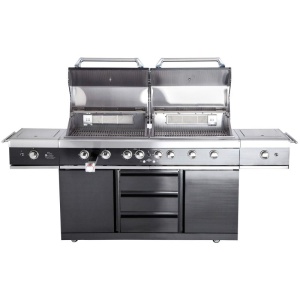 Bucatarie de exterior din inox, gratar pe gaz cu Air System ALL GRILL Top-Line Extrem Light - 100960 - Img 6