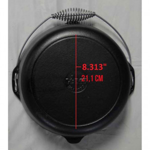Ceaun din fonta cu capac - cuptor olandez Lodge 30 cm 6,7 litri - L-10DO3 5