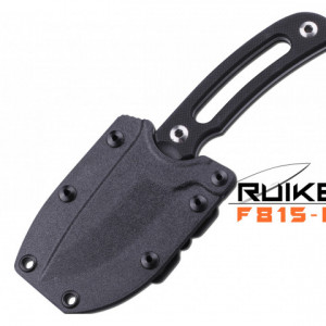 Cutit de outdoor Ruike F815 maner negru - Lama 9cm in teaca