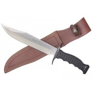 Cutit Outdoor Muela 95-221, maner cauciuc si zamak negru lama 22cm