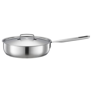 FISKARS Tigaie cu capac, din otel inoxidabil, antiaderenta, Fiskars All Steel, Ø 26 cm - 1064746