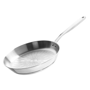 FISKARS Tigaie din otel inoxidabil, fara acoperire antiaderenta, Fiskars All Steel Pure, Ø 24 cm - 1065627