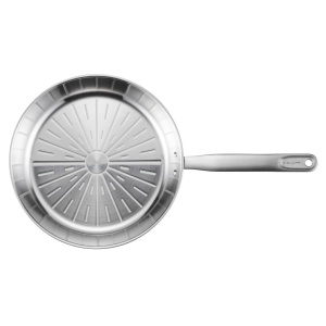 FISKARS Tigaie din otel inoxidabil, fara acoperire antiaderenta, Fiskars All Steel Pure, Ø 28 cm - 1065628 - Img 2