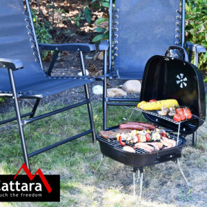 Gratar CROTONE Cattara din otel emailat pliabil 45 x 30 x 40 cm - TT13025 - Img 6