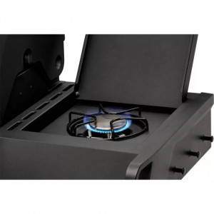 Gratar pe gaz, 4 arzatoare inox, arzator infrarosu, grile fonta, Enders Monroe Pro 4 SIK Turbo, 838533 grafit mat 9