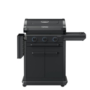 Gratar pe gaz Campingaz 3 Series Onyx S, fonta, arzatoare blue flame, arzator lateral - 2204785 - Img 3