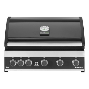 Gratar pe gaz cu 6 arzatoare (5 inox si 1 infrarosu), incastrabil, grile si plita fonta, Grandhall Grandpro Maxim G5 - K05000387A