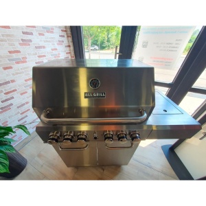 Gratar pe gaz din inox ALL GRILL Allrounder L cu 4.1 arzatoare si arzator ceramic pentru rotisor - 100304 - Img 3