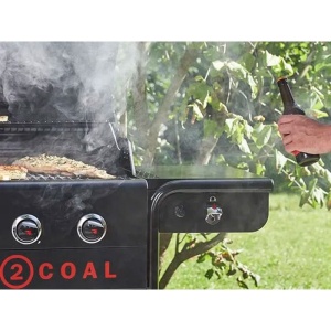 Gratar pe gaz si carbuni hibrid Char-Broil Gas2Coal 2.0 440 Special Edition, plita si sear burner - 140995 - Img 9